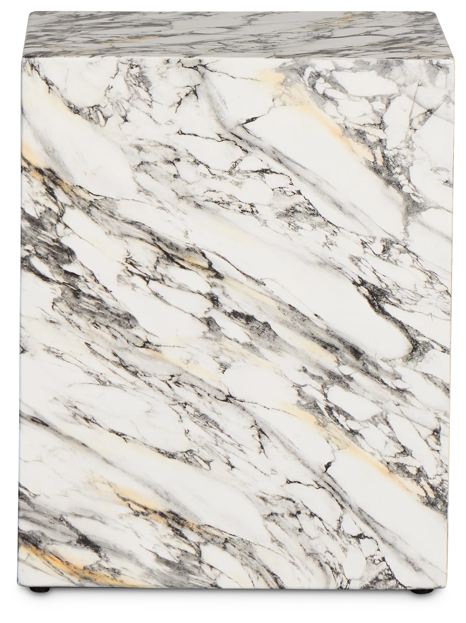 Sebbie White Square End Table