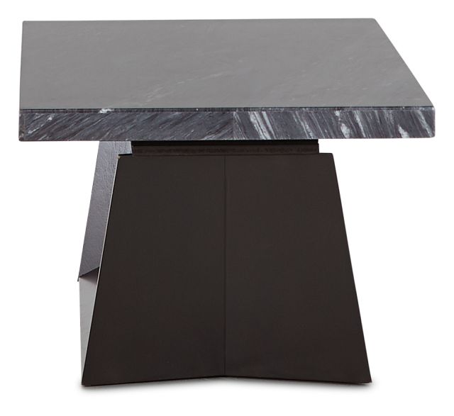 Auburn Dark Gray Marble Rectangular Coffee Table