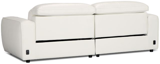 Tidal White Lthr/vinyl Power Reclining Sofa