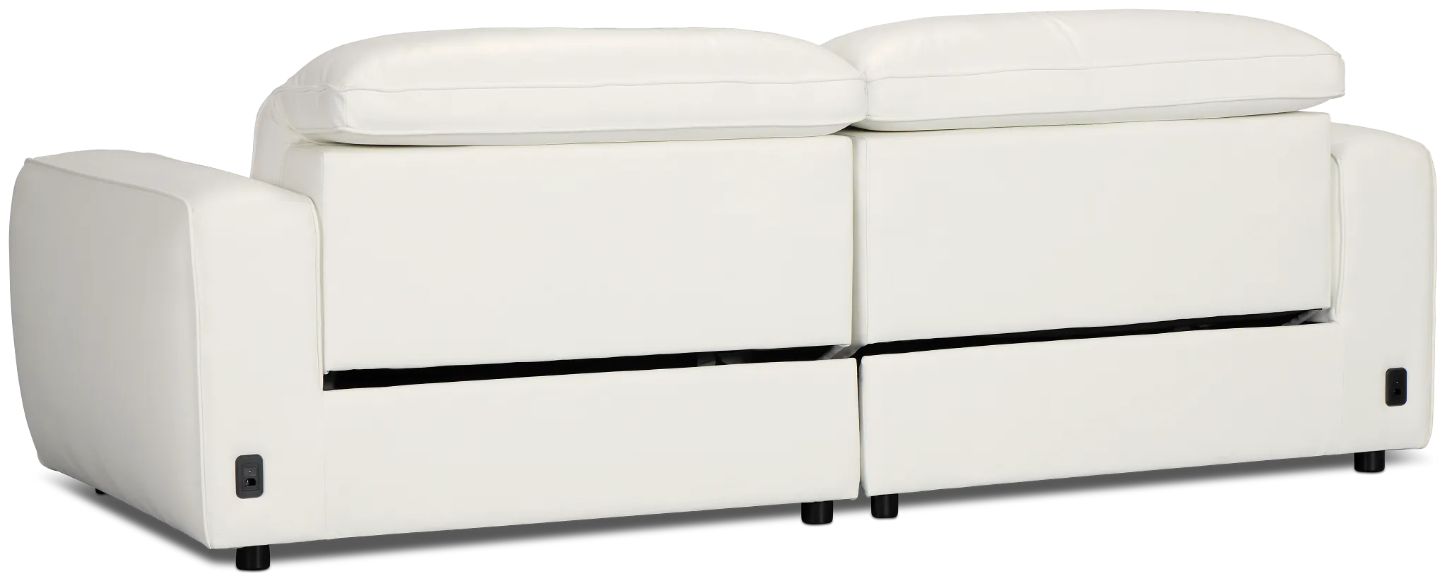 Tidal White Lthr/vinyl Power Reclining Sofa