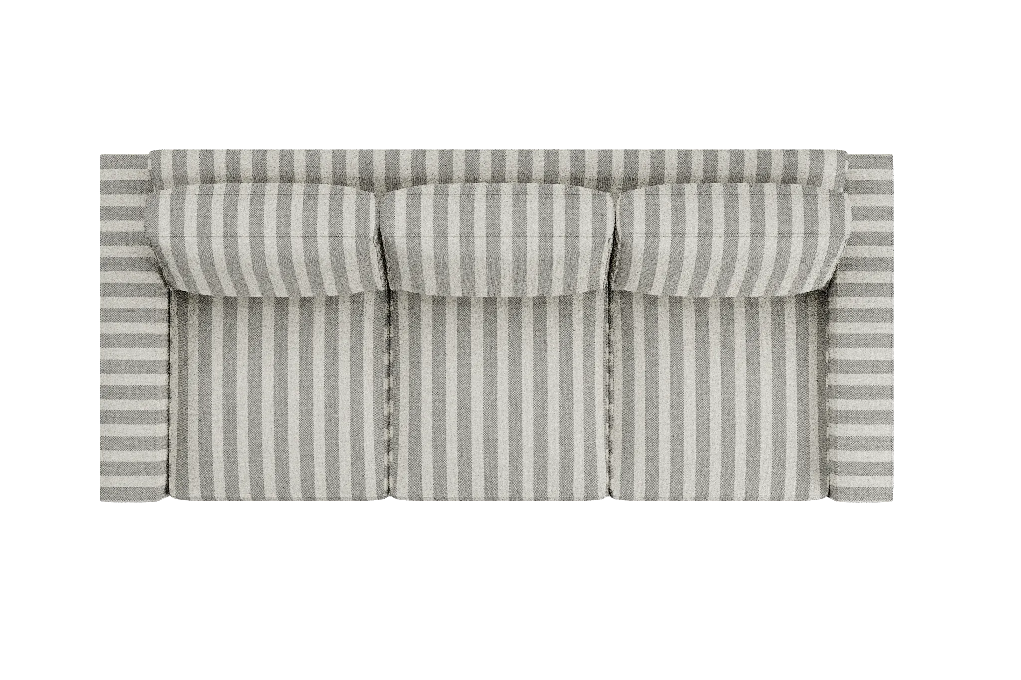 Edgewater Sea Lane Dark Gray 96" Sofa W/ 3 Cushions