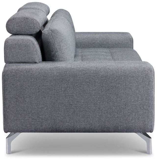 Onyx Dark Gray Fabric Sofa