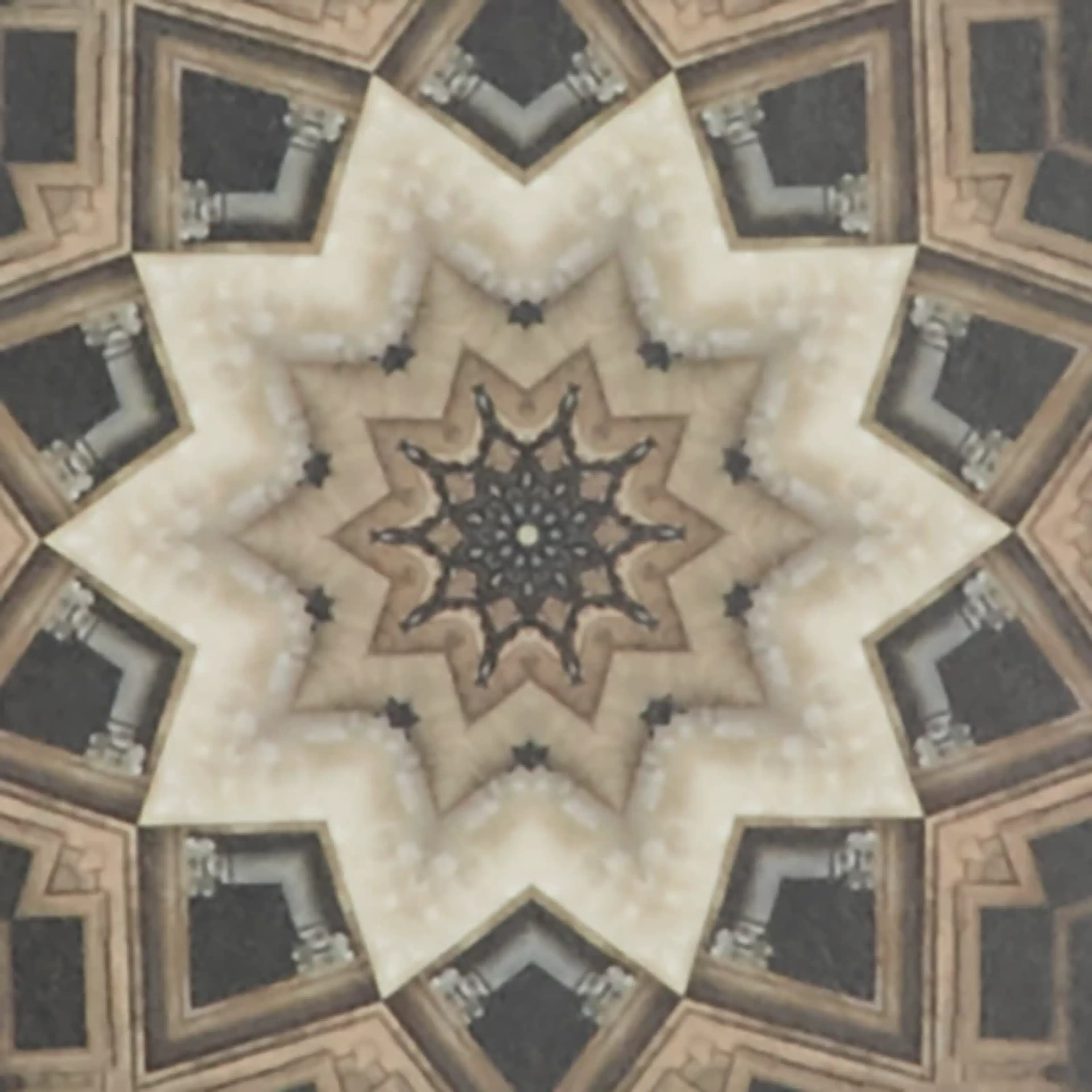 BROWN Metric Brown Framed Wall Art