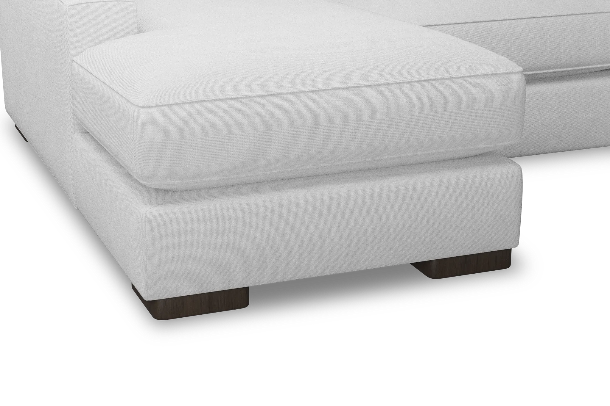 Edgewater Suave White Large Left Chaise Sectional