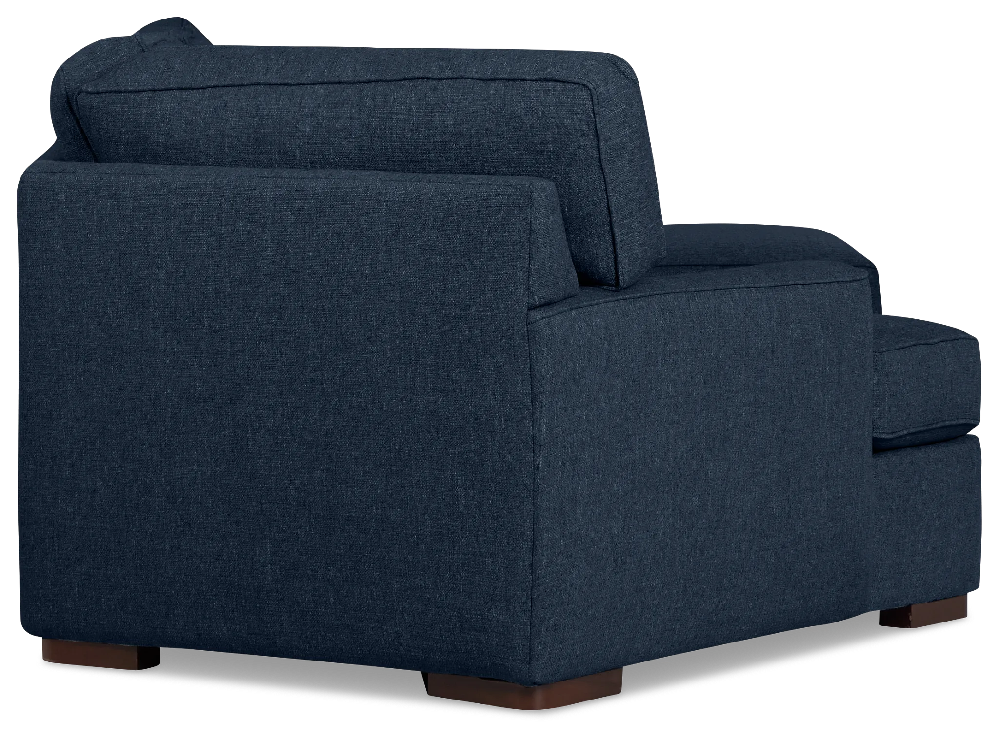 Sinclair Dark Blue Fabric Right Chaise Cuddler Sectional