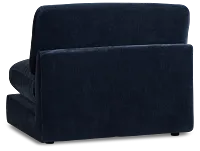 Jules Dark Blue Velvet Armless Chair