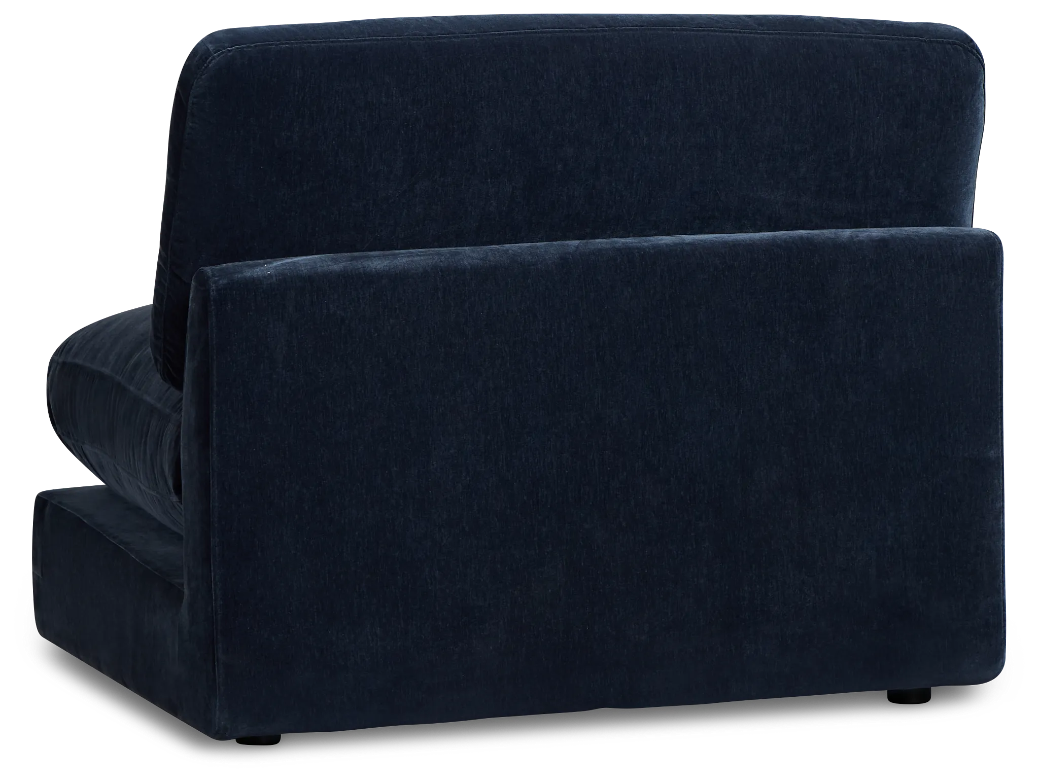 Jules Dark Blue Velvet Armless Chair