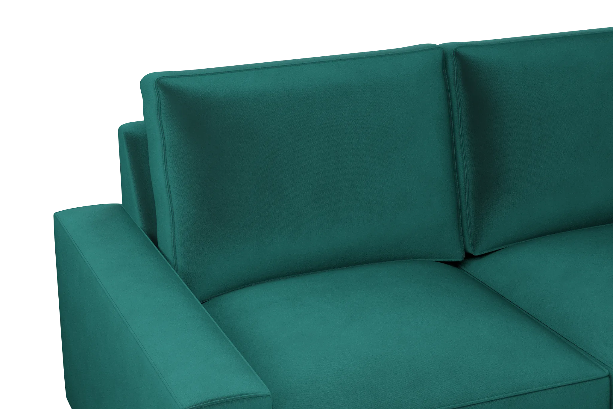Edgewater Joya Green Large Right Chaise Sectional