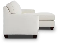Andie White Fabric Right Chaise Sectional
