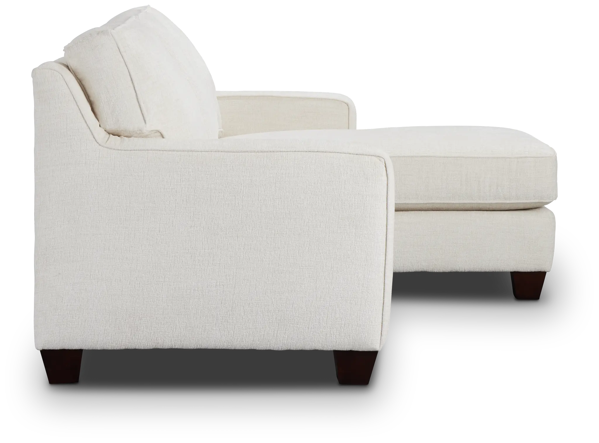 Andie White Fabric Right Chaise Sectional Andie White Fabric Right Chaise Sectional