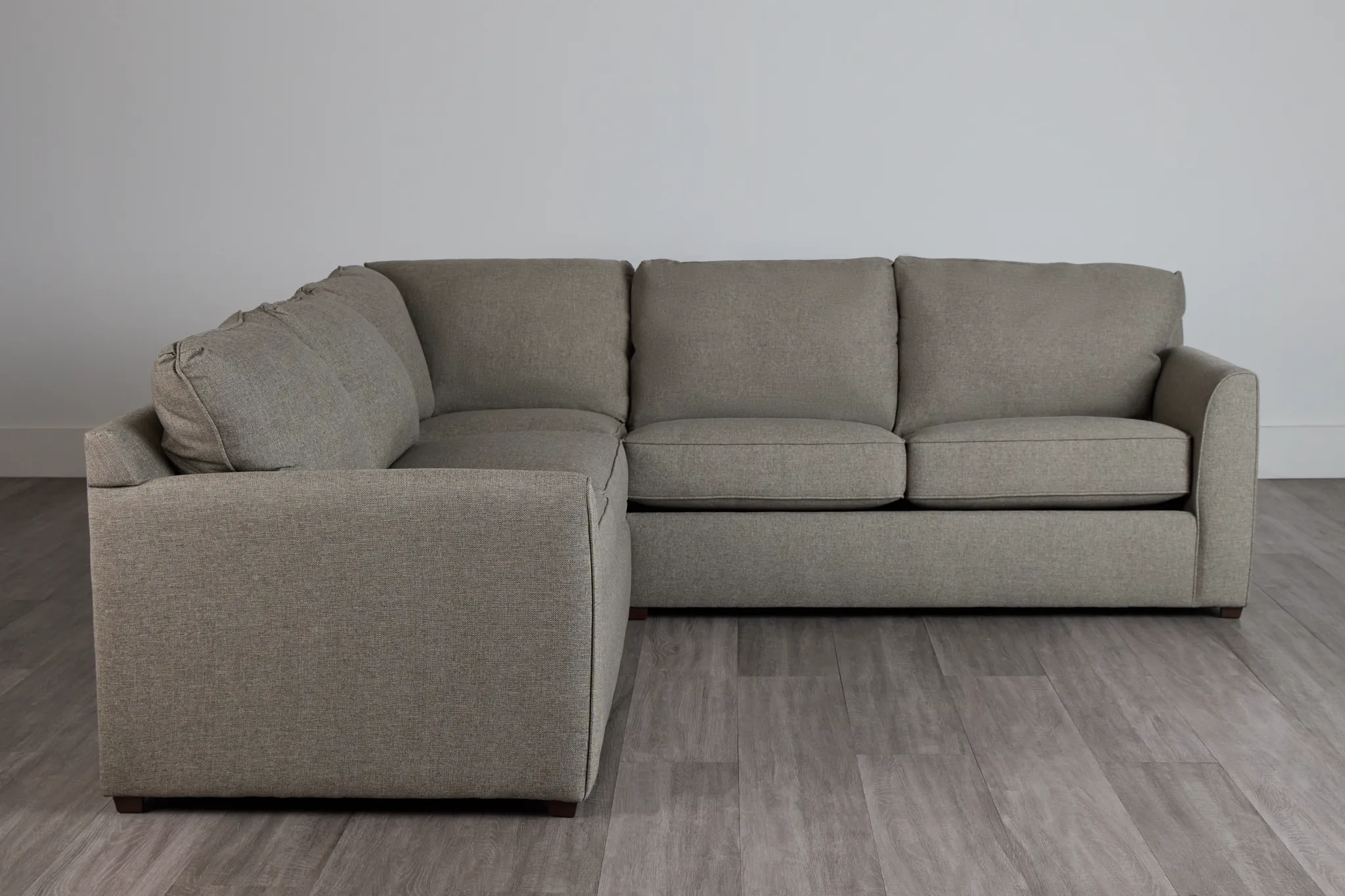 Asheville Brown Fabric Two-arm Right Innerspring Sleeper Sectional