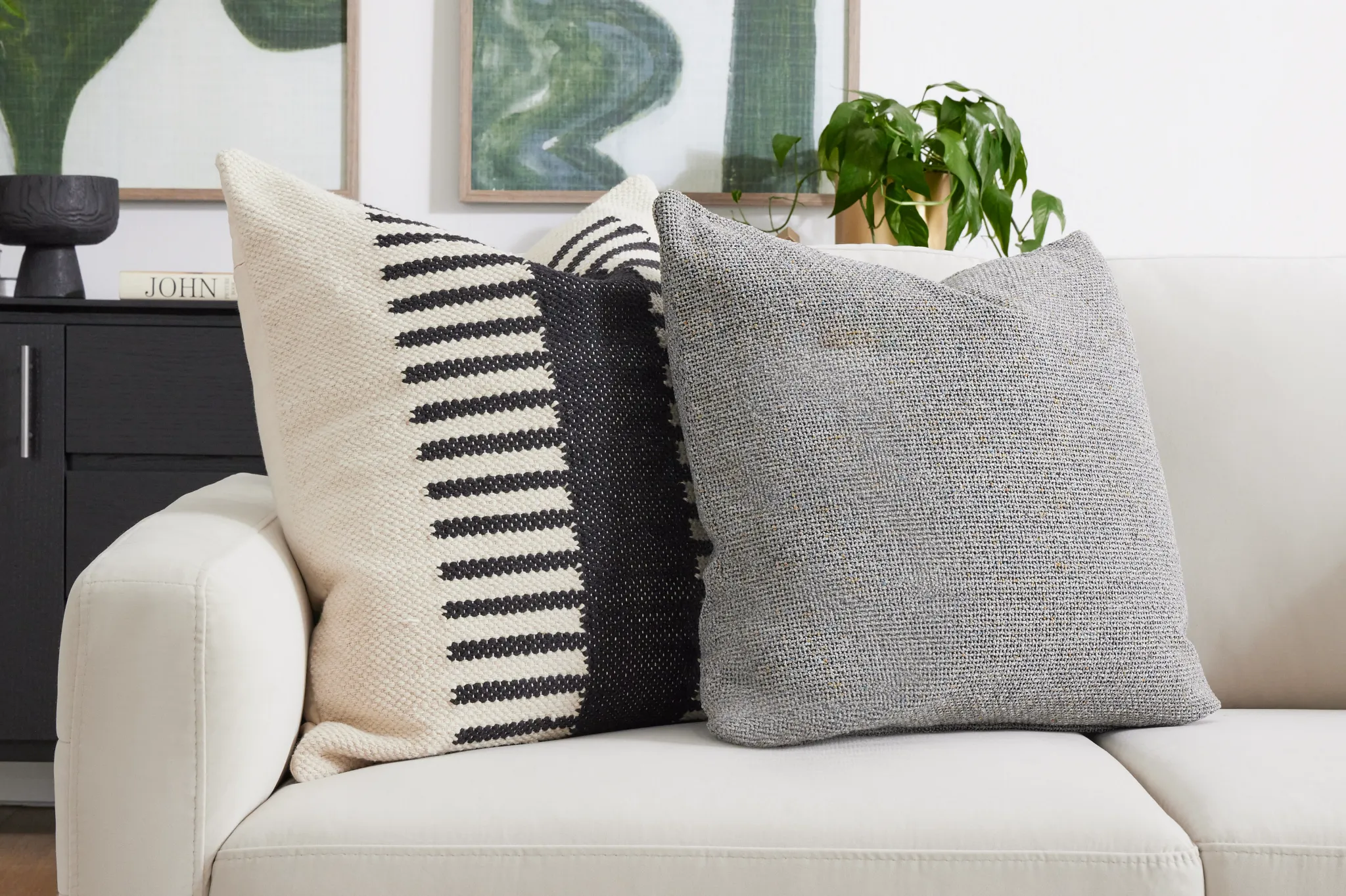 Birch Ivory 22" Accent Pillow