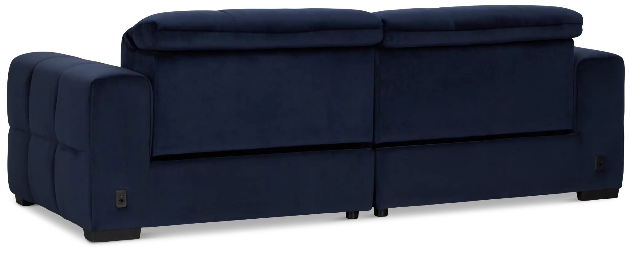 Gemma Navy Velvet Power Reclining Sofa Gemma Navy Velvet Power Reclining Sofa