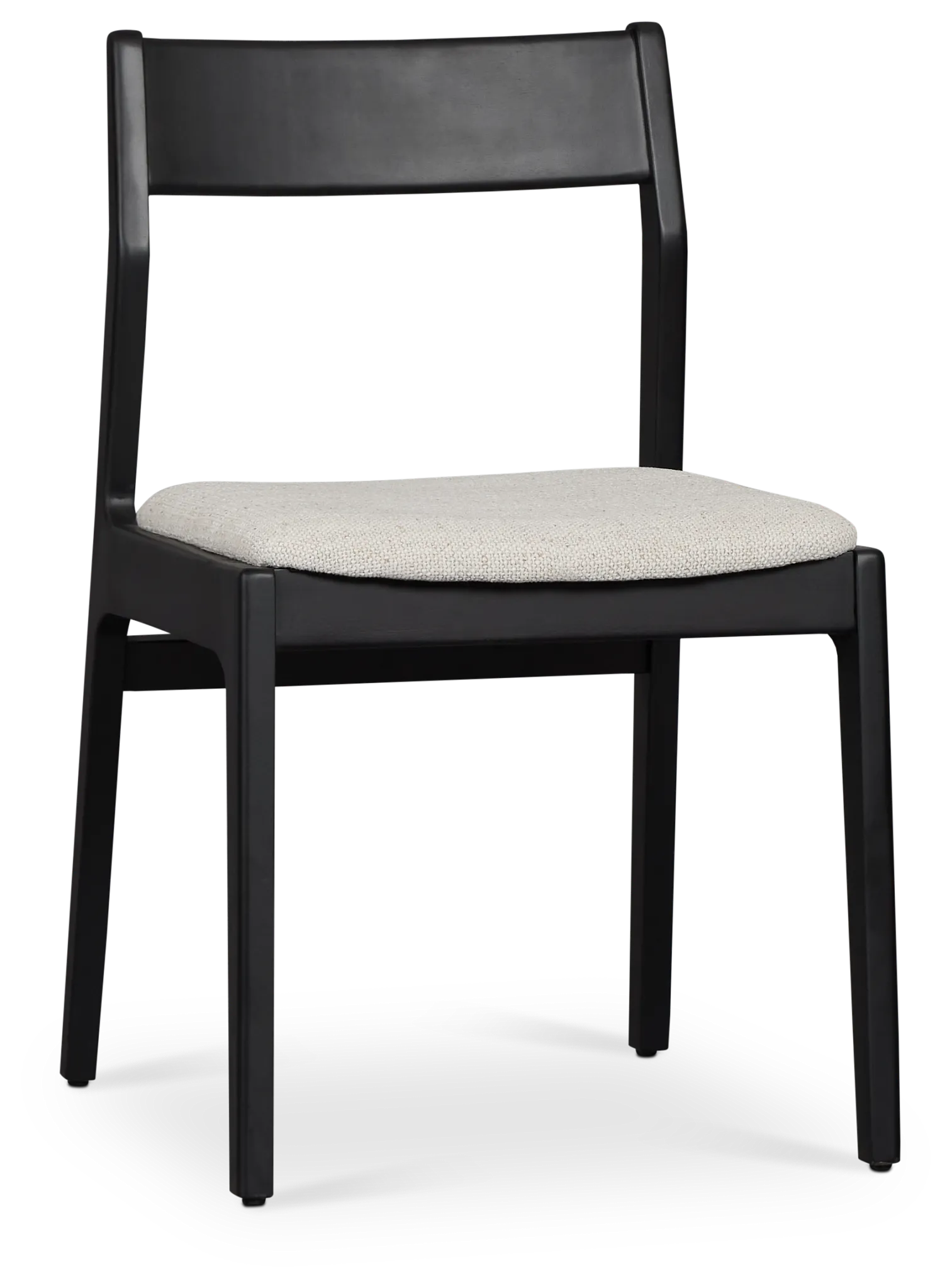 Santorini Black Upholstered Side Chair