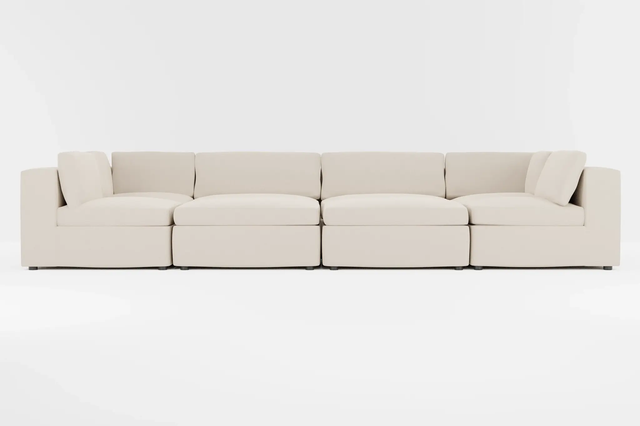Destin Suave Beige Fabric 8-piece Pit Sectional Destin Suave Beige Fabric 8-piece Pit Sectional