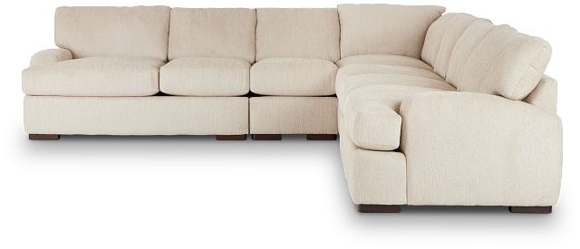 Alpha Beige Fabric Large Two-arm Sectional (3)