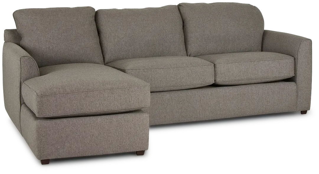 Asheville Brown Fabric Left Chaise Sectional Asheville Brown Fabric Left Chaise Sectional