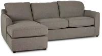 Asheville Brown Fabric Left Chaise Sectional