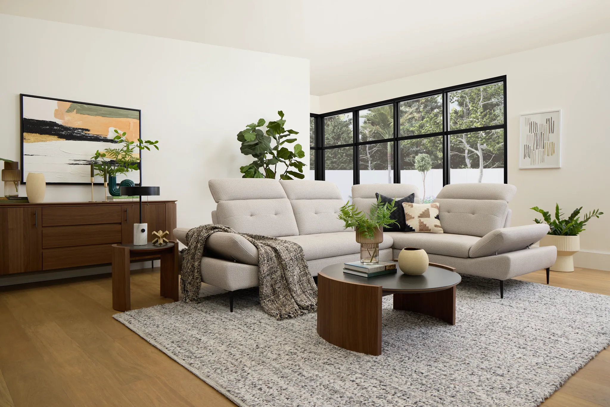 Nomad Mid Tone Ceramic Round Coffee Table