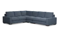 Edgewater Elevation Dark Blue Medium Two-arm Sectional