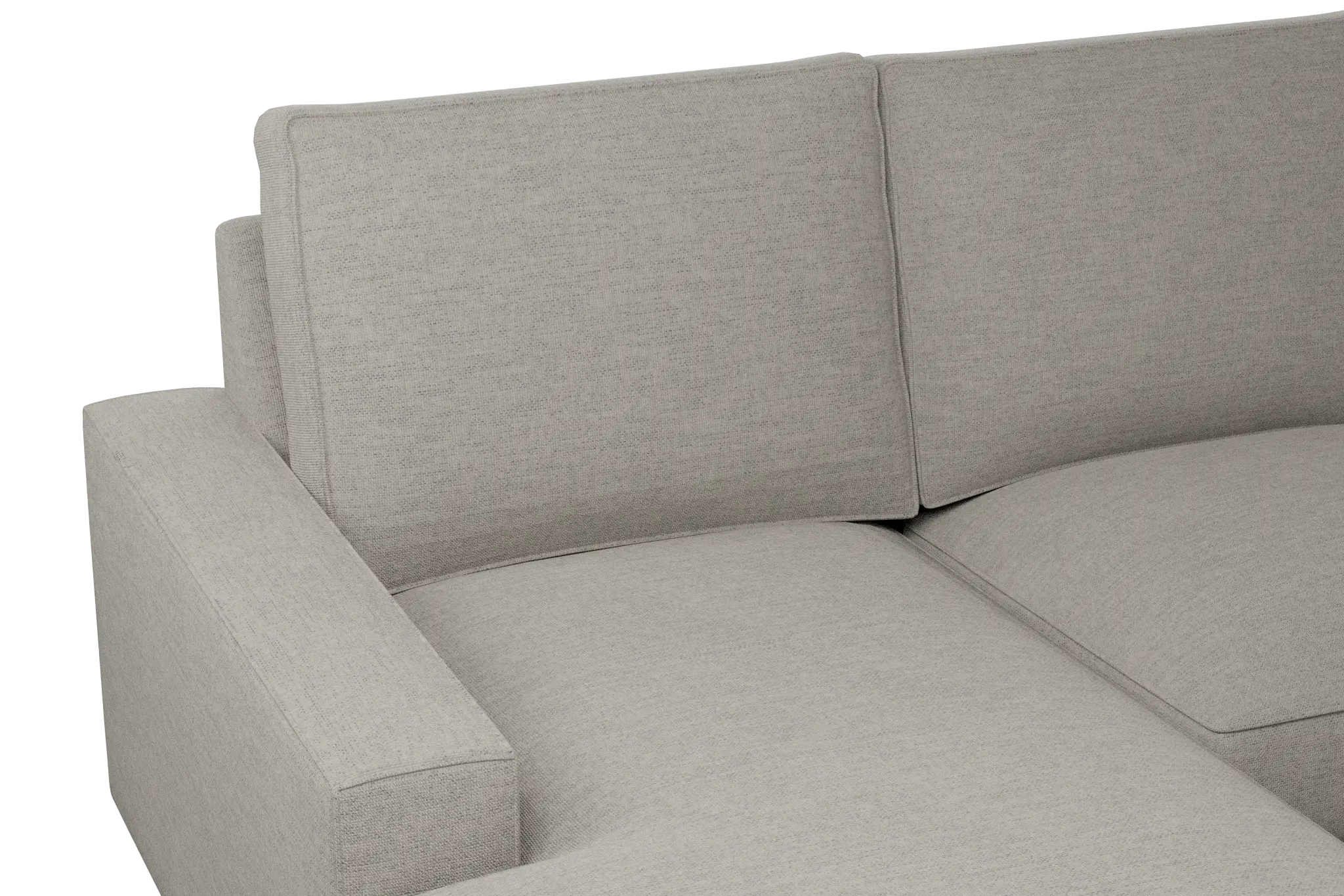 Edgewater Maguire Pewter Large Left Chaise Sectional Edgewater Maguire Pewter Large Left Chaise Sectional