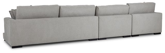 Emery Gray Fabric Small Left Chaise Sectional