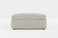 Destin Elevation Khaki Fabric Cocktail Ottoman