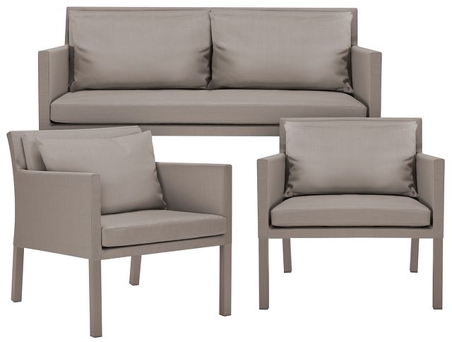 Lisbon2 Khaki Outdoor Living Room Set