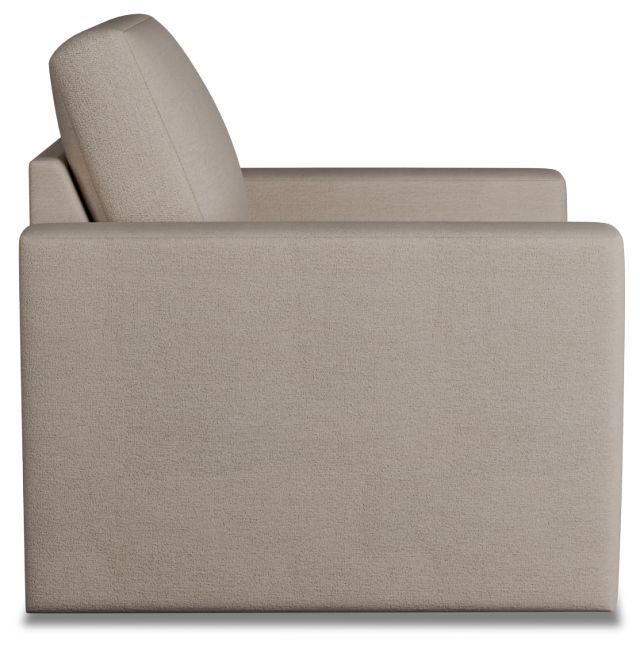 Citymod Beige Fabric Swivel Chair