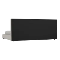Grayton Merino Light Beige 54" Upholstered Platform Bed