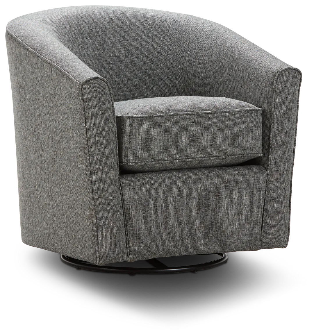 Asheville Gray Fabric Swivel Rocker Glider