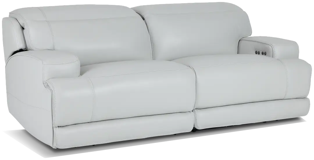 Reign Gray Lthr/vinyl Power Reclining Sofa Reign Gray Lthr/vinyl Power Reclining Sofa