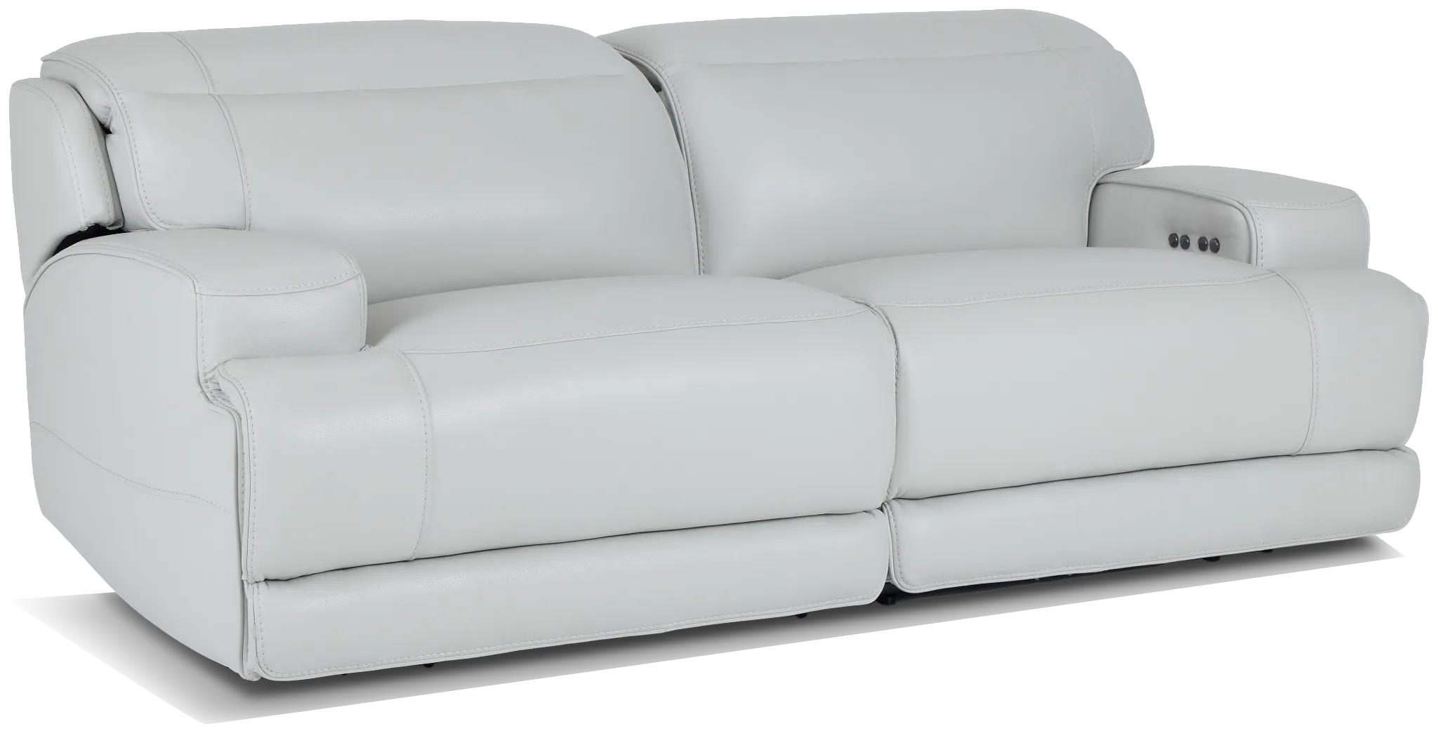 Reign Gray Lthr/vinyl Power Reclining Sofa