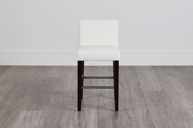 Cane Whitemicro 24" Upholstered Barstool