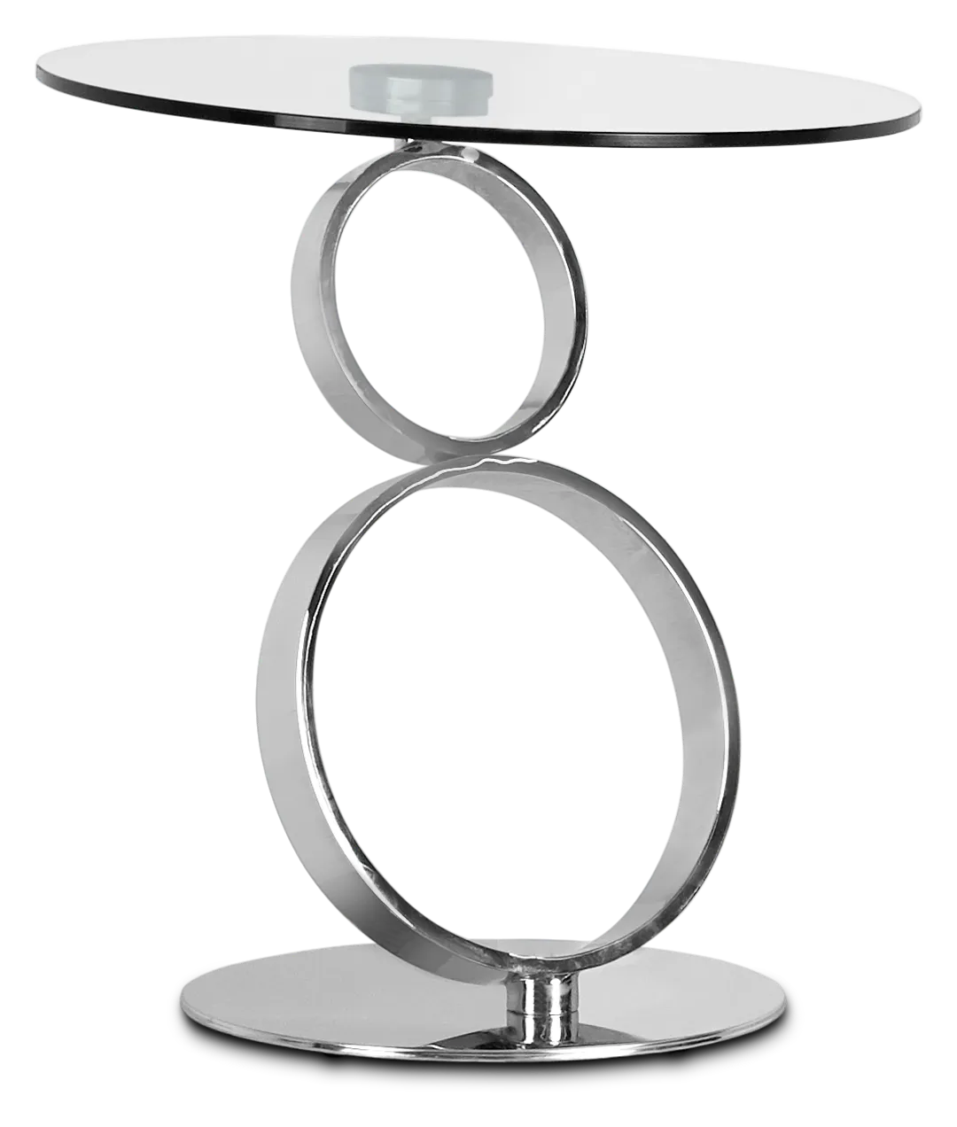 Grafton Glass Round End Table