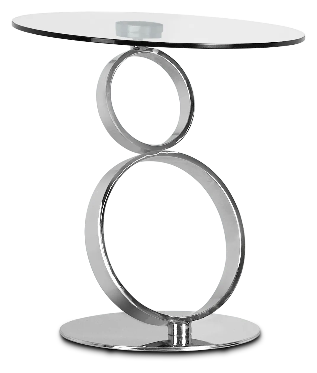 Grafton Glass Round End Table