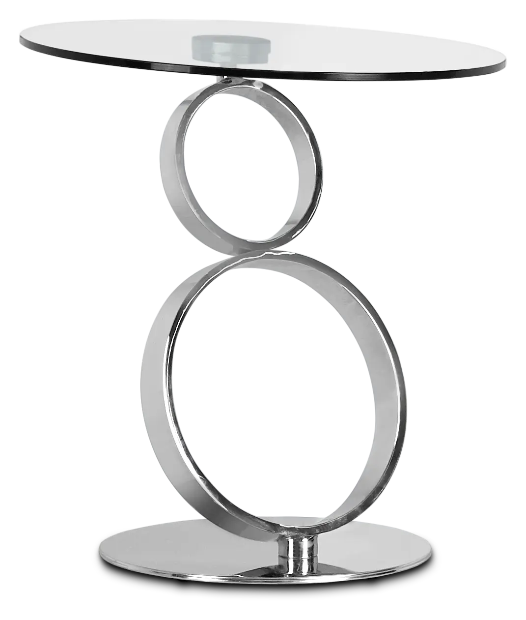 Grafton Glass Round End Table Grafton Glass Round End Table