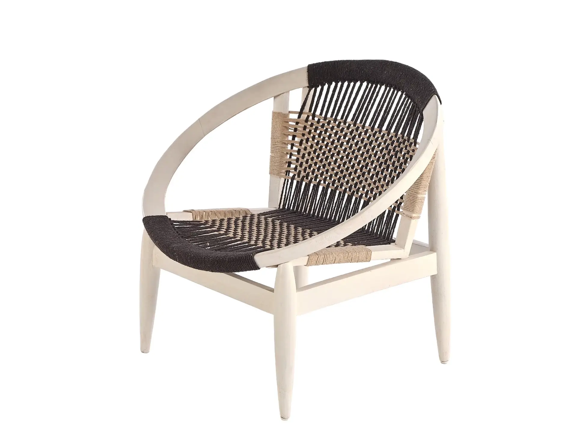 Caspy White Woven Accent Chair Caspy White Woven Accent Chair