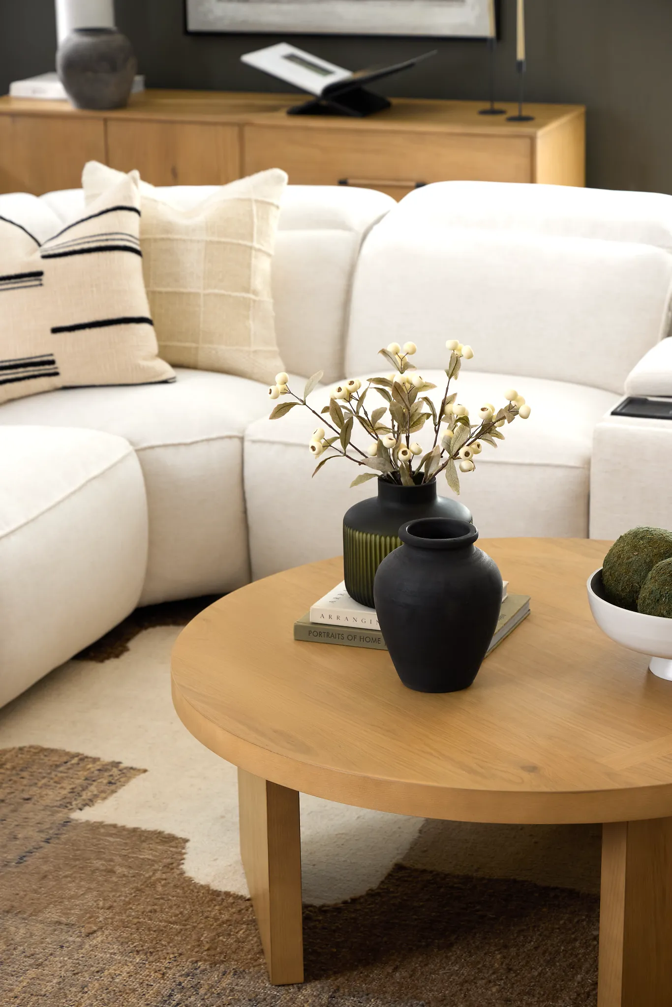 Highland Light Tone Round Coffee Table