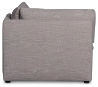 Serena Gray Fabric Corner Chair