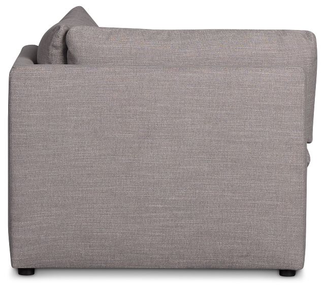 Serena Gray Fabric Corner Chair