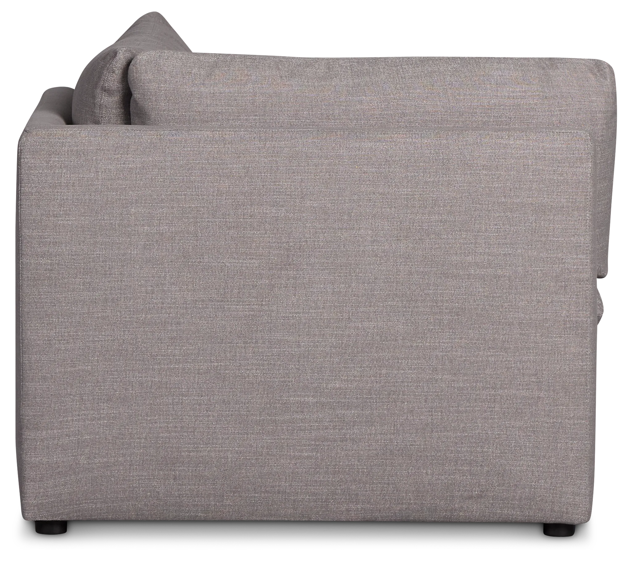 Serena Gray Fabric Corner Chair