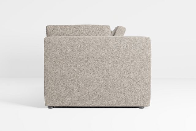 Destin Elite Brown Fabric 2-piece Modular Sofa