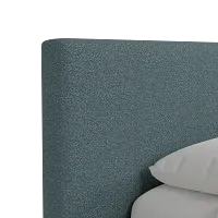 Grayton Sutton Blue 44" Upholstered Platform Bed