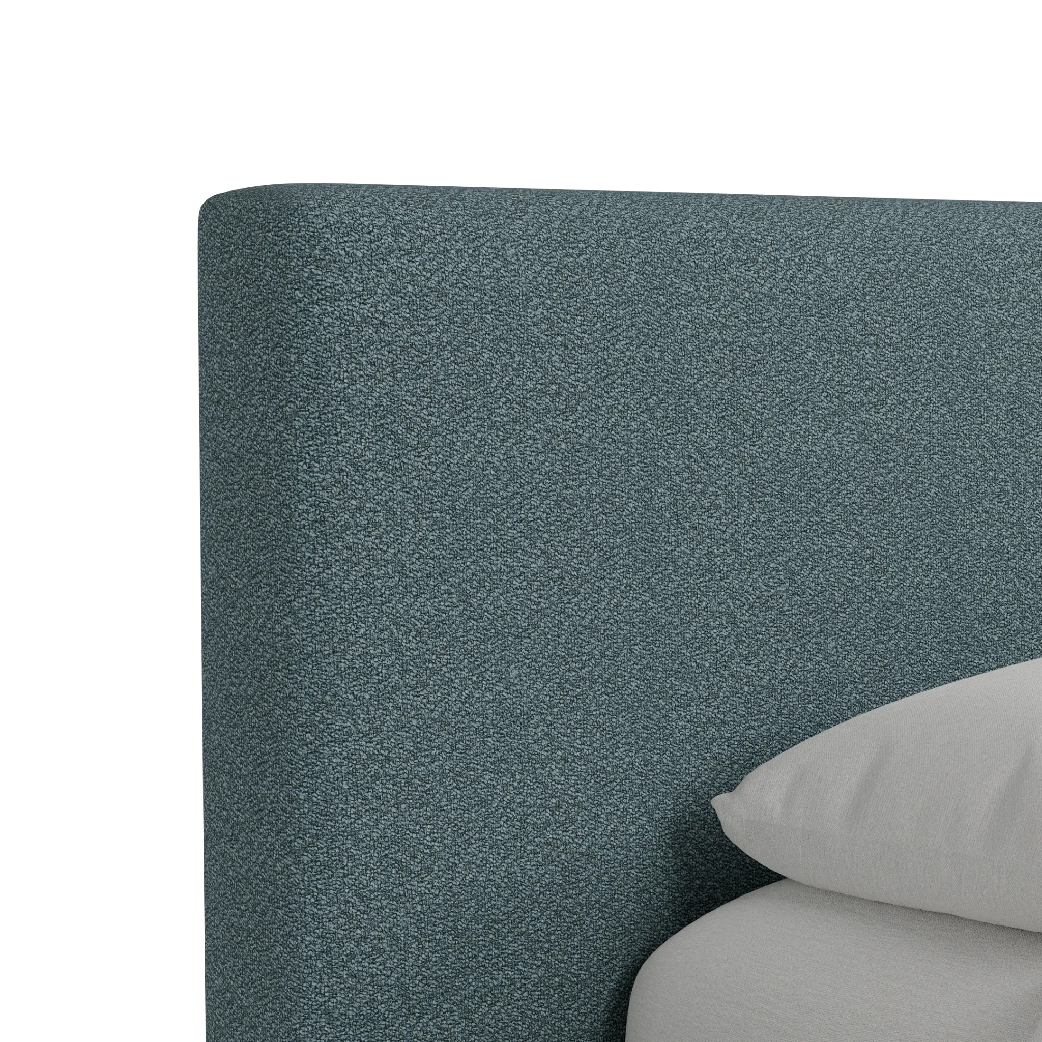 Grayton Sutton Blue 44" Upholstered Platform Bed