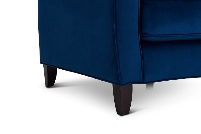 Royale Blue Fabric Accent Chair