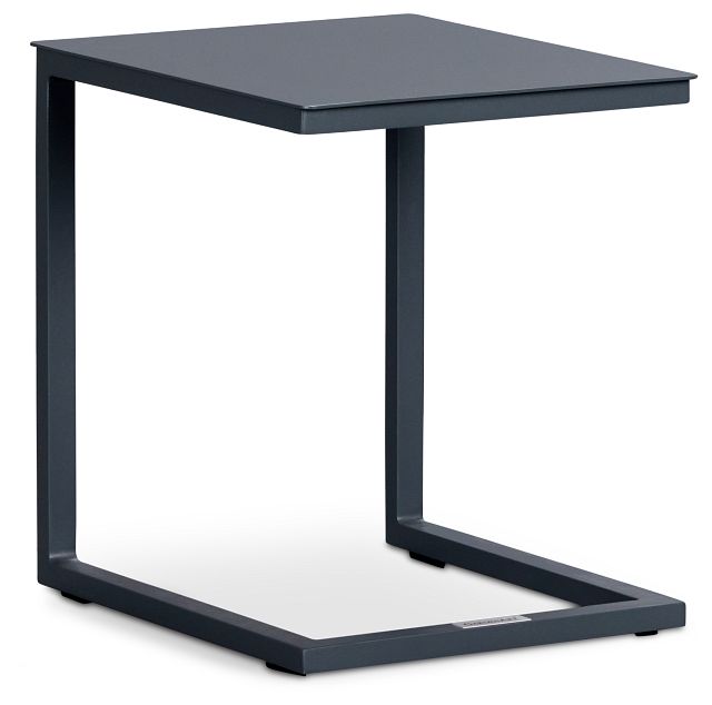 Malaga Gray Aluminum C-table