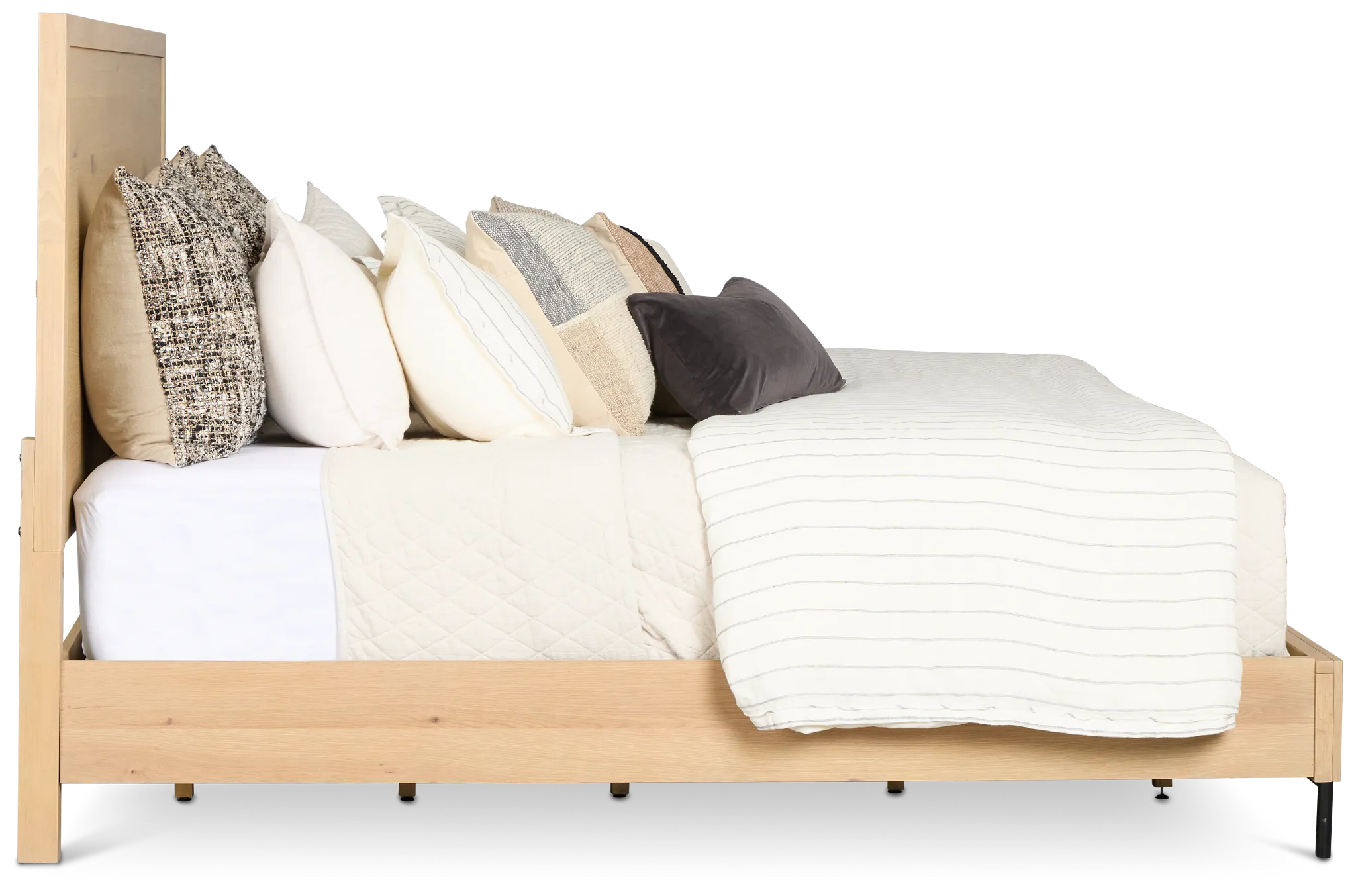 Highland Light Tone Panel Bed