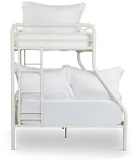 Rory White Metal Bunk Bed