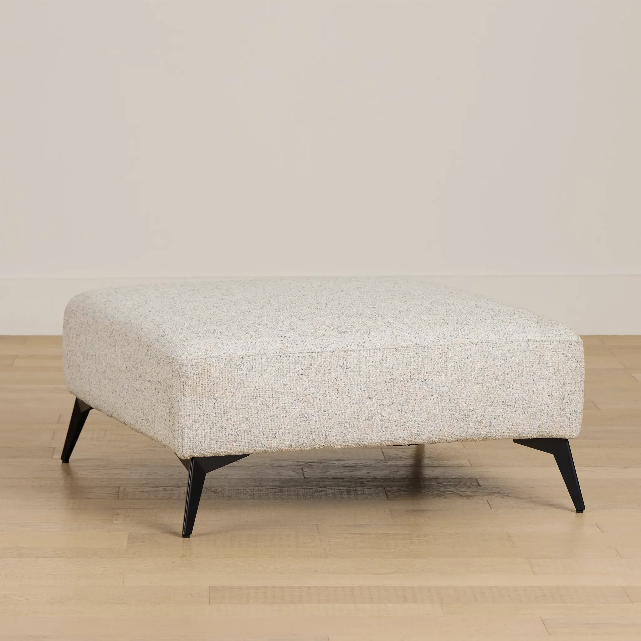 Alina Beige Fabric Ottoman Alina Beige Fabric Ottoman
